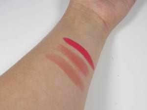 Swatches Lippenprodukte